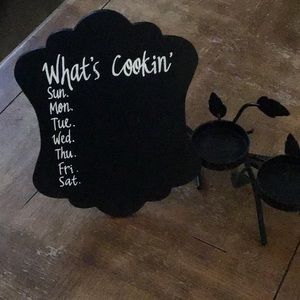 Chalk board menu